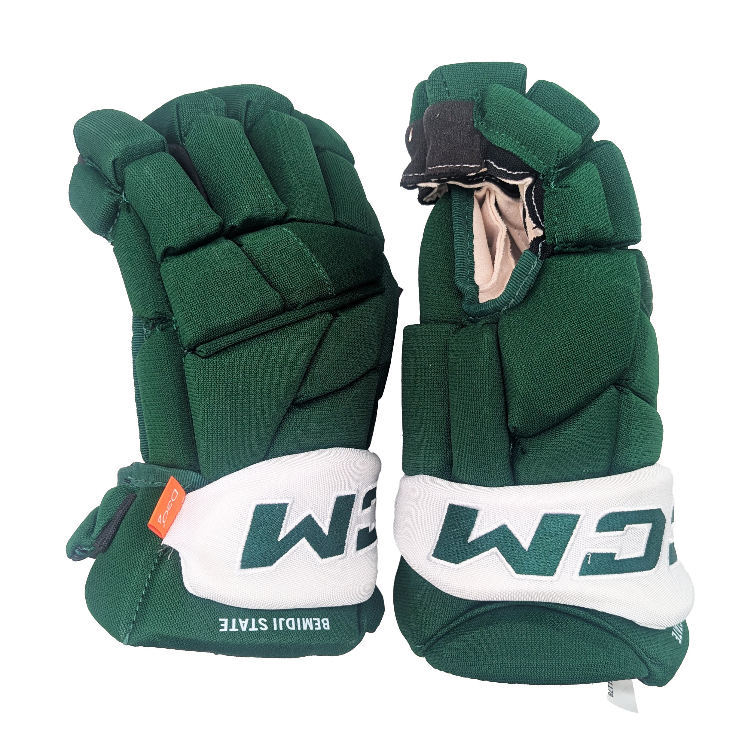 CCM HGFTW - Gants Pro Stock NCAA pour femmes (vert/blanc)